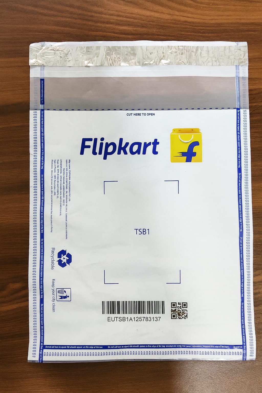 Flipkart Transparent Bag without pocket