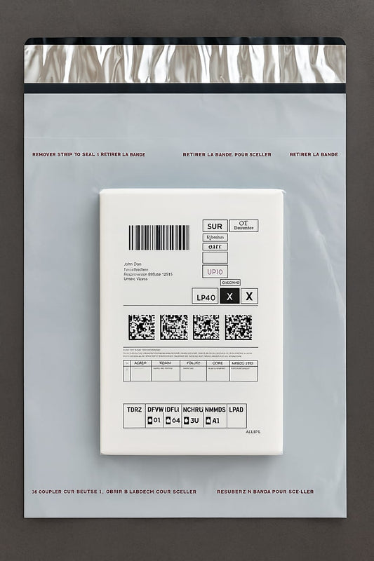 Plain Tamper Proof  Courier Bag with Pocket