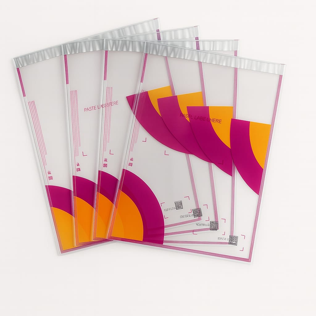 Meesho  transparent without pocket ( 100% barcode working )