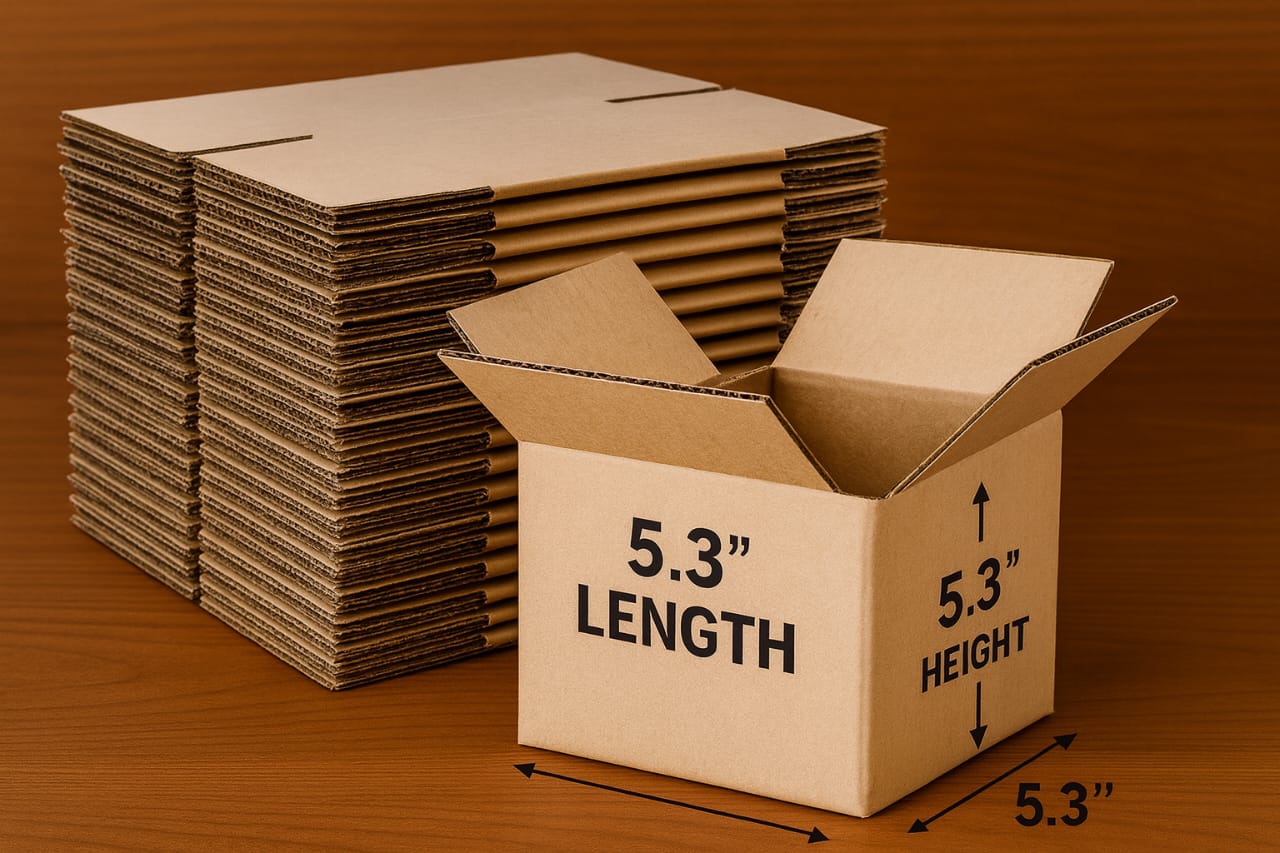 Corrugated Packaging Boxes in 3 ply  Virgin Kraft Brown color
