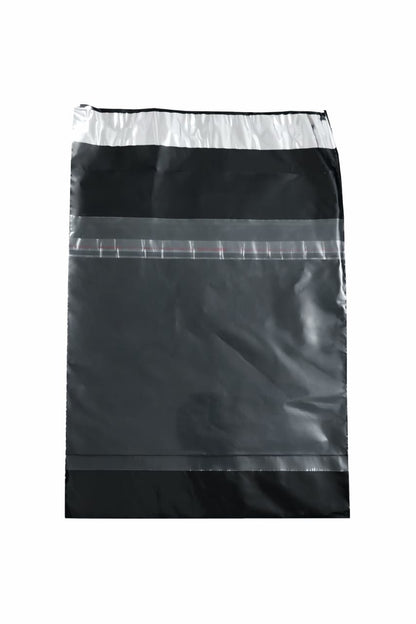 Black Plain Tamper Proof  Courier Bag with Pocket