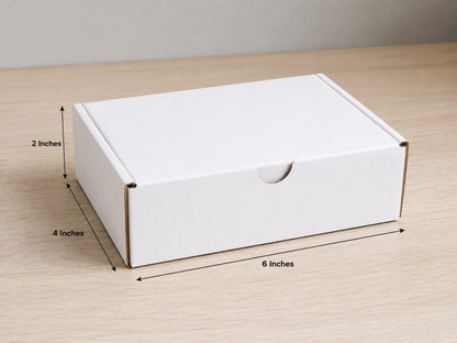 White Flap Boxes Corrugated Packaging Boxes in 3 ply Virgin Kraft