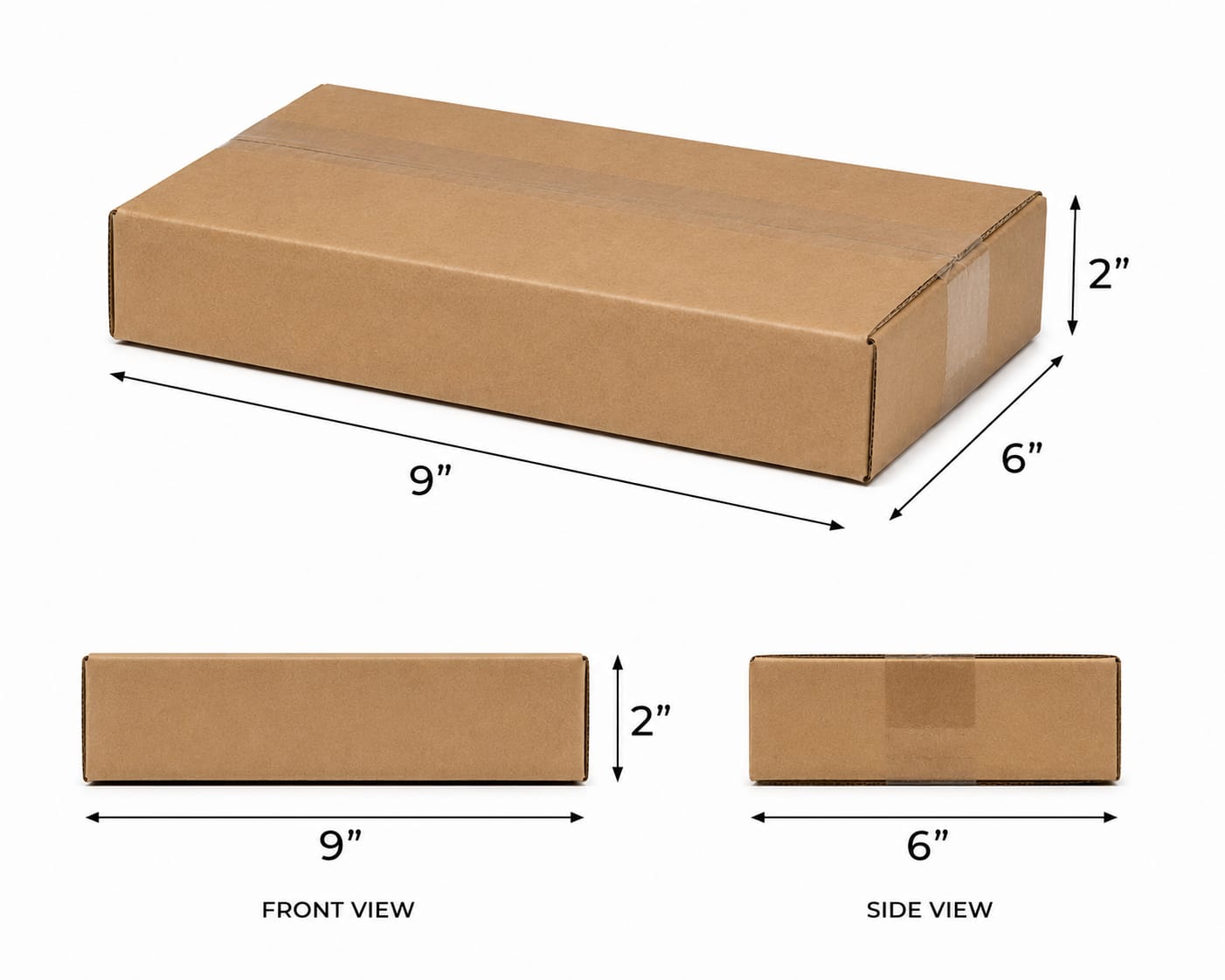 Corrugated Packaging Boxes in 3 ply  Virgin Kraft Brown color