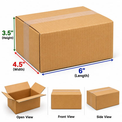 Corrugated Packaging Boxes in 3 ply  Virgin Kraft Brown color