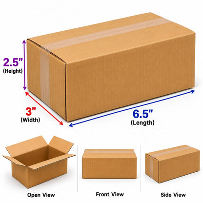 Corrugated Packaging Boxes in 3 ply  Virgin Kraft Brown color