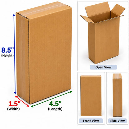 Corrugated Packaging Boxes in 3 ply  Virgin Kraft Brown color