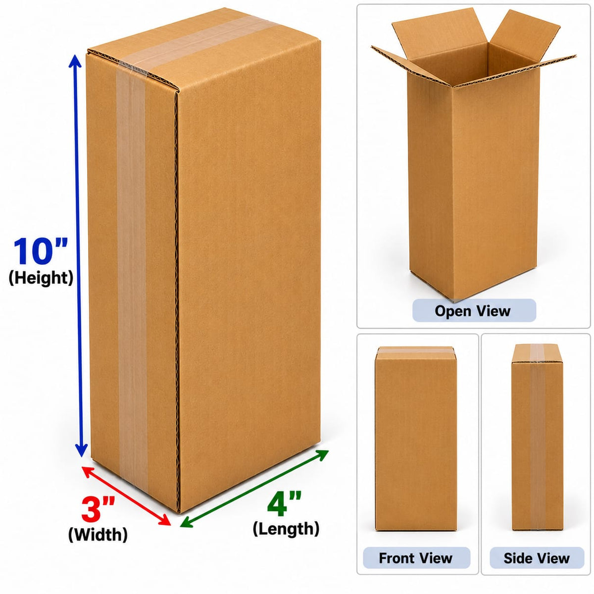 Corrugated Packaging Boxes in 3 ply  Virgin Kraft Brown color