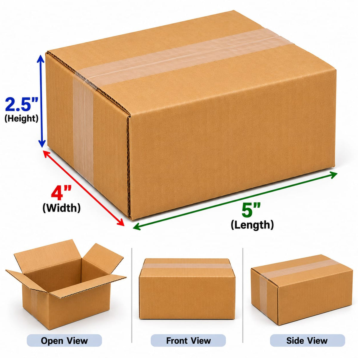 Corrugated Packaging Boxes in 3 ply  Virgin Kraft Brown color