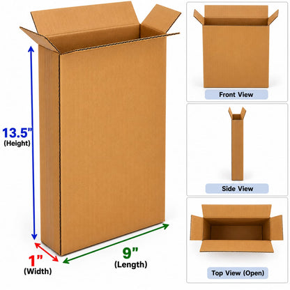 Corrugated Packaging Boxes in 3 ply  Virgin Kraft Brown color