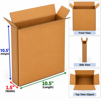 Corrugated Packaging Boxes in 3 ply  Virgin Kraft Brown color