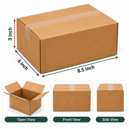 Corrugated Packaging Boxes in 3 ply  Virgin Kraft Brown color